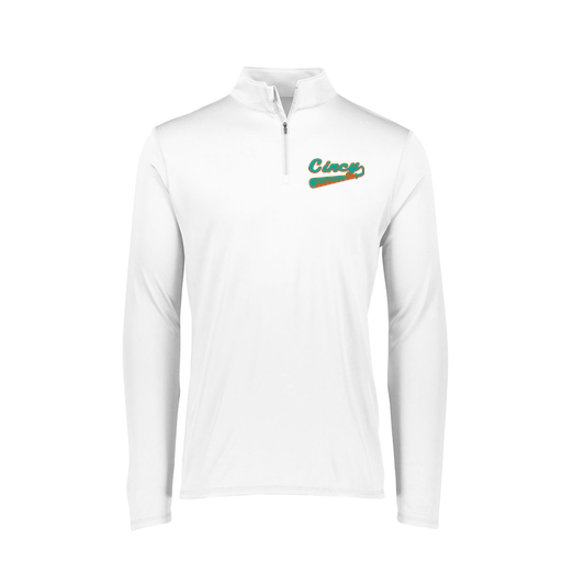[FTLQFLWH-FAXS-LOGO2] Decker Women's Flex-Lite 1/4 Zip Shirt (Female Adult XS, White, Logo 2)