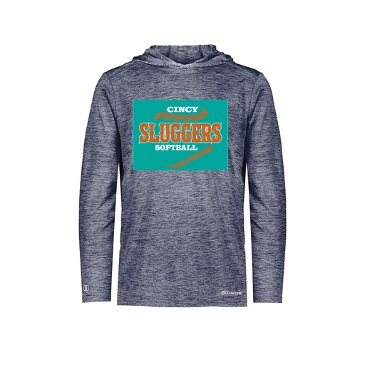 [FOLHCGNV-AS-LOGO1] Decker Men's Charge Hoodie (Adult S, Navy, Logo 1)