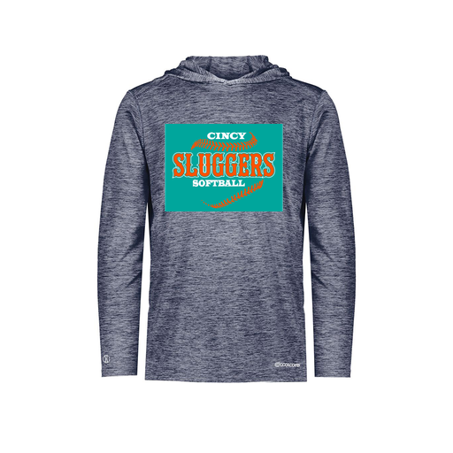 [FOLHCGNV-YS-LOGO1] Decker Youth Charge Hoodie (Youth S, Navy, Logo 1)