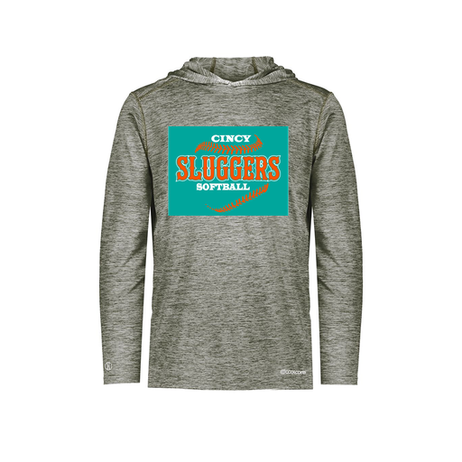 [FOLHCGGY-YS-LOGO1] Decker Youth Charge Hoodie (Youth S, Gray, Logo 1)