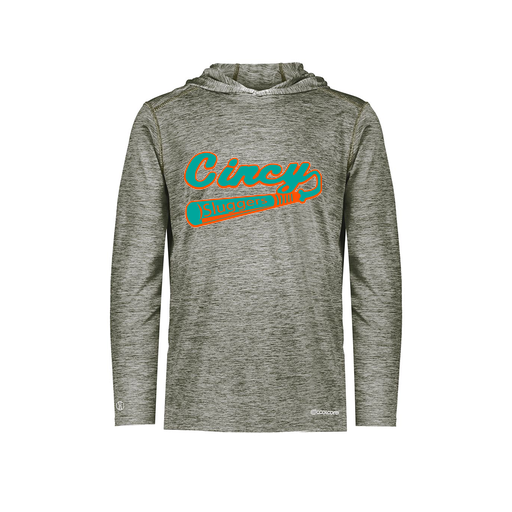 [FOLHCGGY-YS-LOGO2] Decker Youth Charge Hoodie (Youth S, Gray, Logo 2)