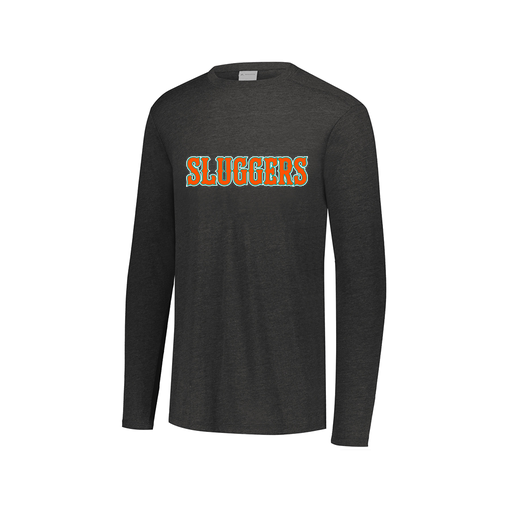 [FTLCUBBK-AXS-LOGO3] Decker Men's Tri-Blend T-Shirt - Long Sleeve (Adult XS, Black, Logo 3)